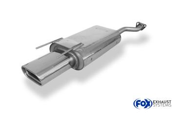 Endschalldämpfer - 160x80 Typ 53 passend für: Honda Accord V (Bj. 93-98) 2,0l 96kW (CE8/ CC7)  2,2l 110kW